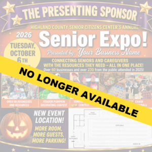 Senior Expo: The Presenting Sponsor- $1000