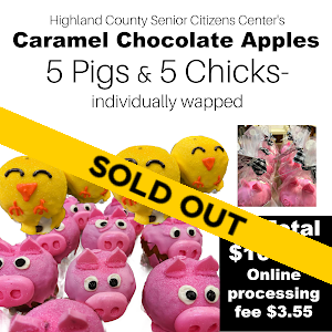 10 Caramel Chocolate Apples Limited Edition Fair Friends: Pig(5) & Chick(5)