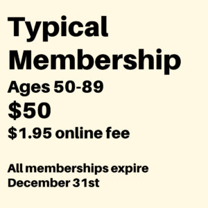 Typical Membership $50